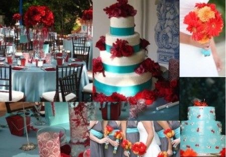 Decoração com vermelho