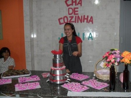 Meu chá de cozinha feito pela madrinha.