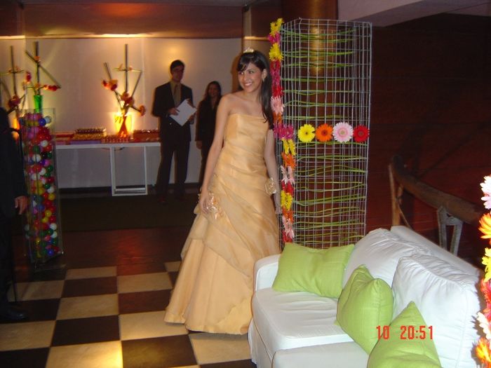 1º vestido - para receber os convidados
