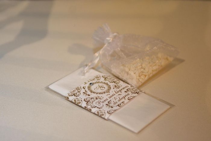 Nossas lágrimas de alegria + arroz em formato de coração