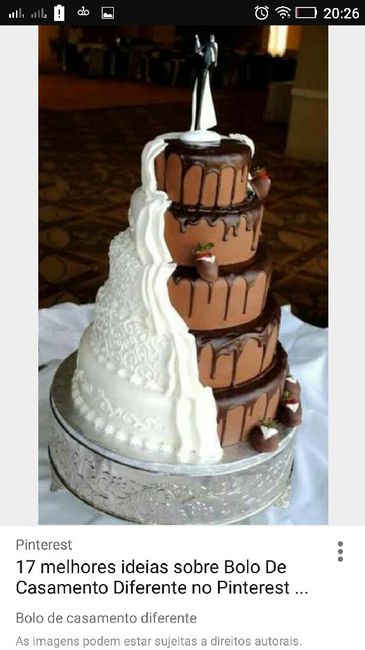 Meu bolo de casamento será______. - 1