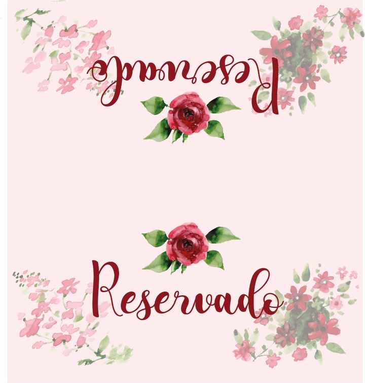 Plaquinha reservado