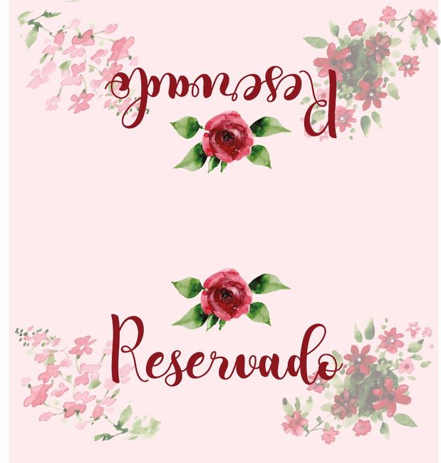 Plaquinha reservado