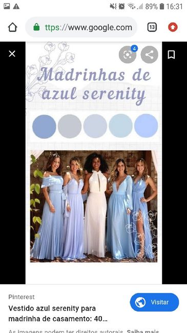 Cor de decoração e vestido das madrinhas 3