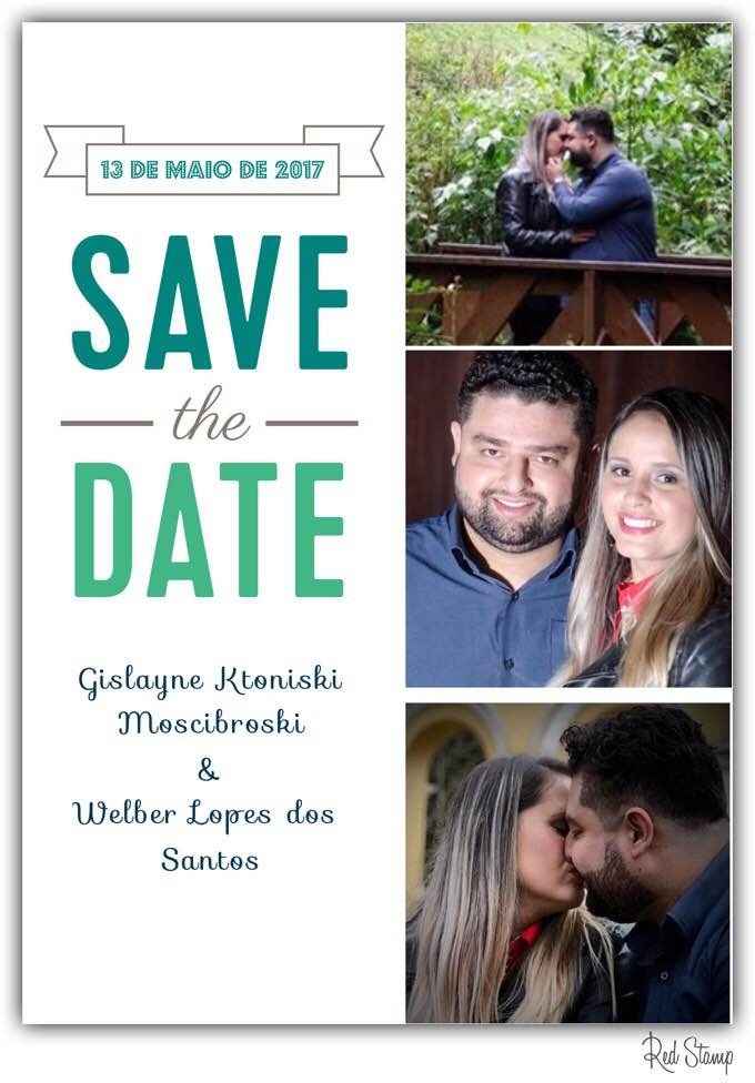 A 1ª Versão do Nosso SAVE THE DATE