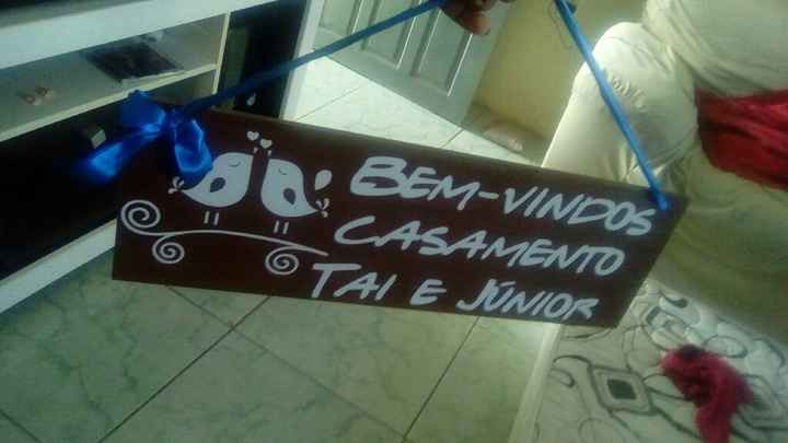 Placa sejam bem vindos! chegooou!!!! - 1