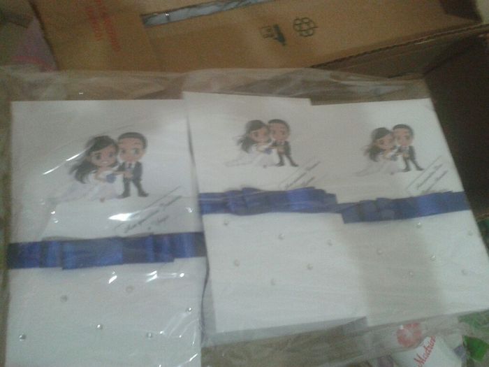 Chegaram minhas lembranças dos padrinhos e a caixa convite para os mesmos :) - 2
