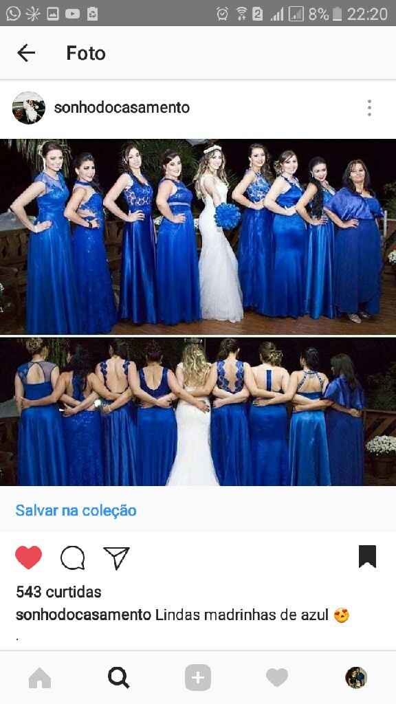 Cor do vestido das madrinhas  - 2019 - 1