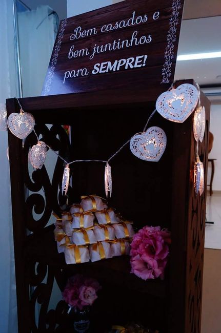 Lembrancinha para os convidados! Fiz outra para os padrinhos mas não tenho fotos.