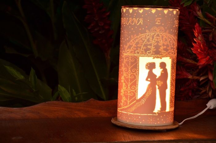 Luminária que ganhamos de presente dos meus tios