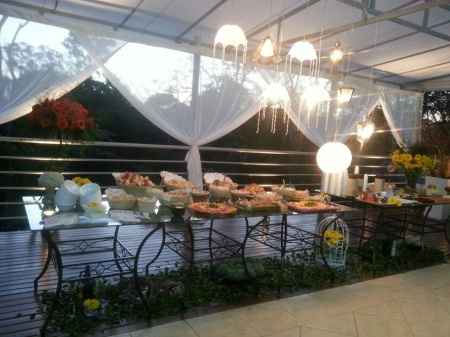 Mesa casamento a tarde