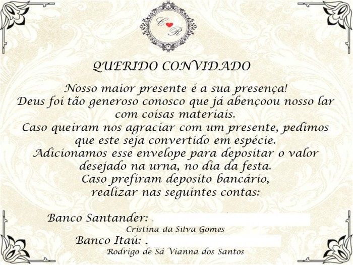 Como pedir dinheiro em vez de presentes? 2