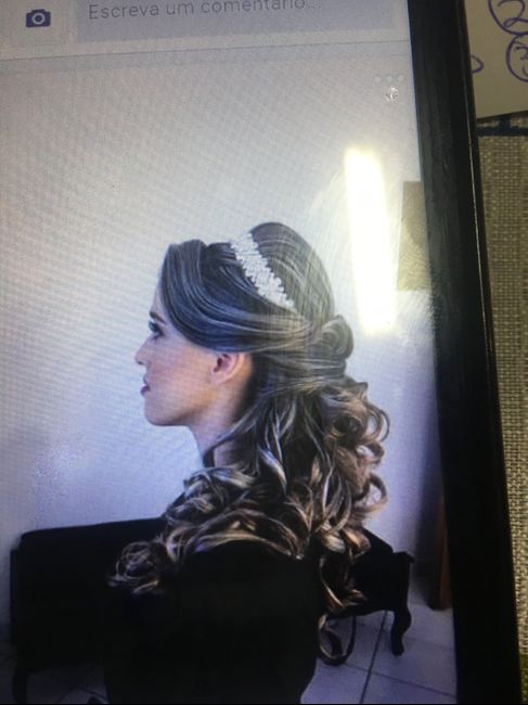 Meu teste de make e penteado !! - 1