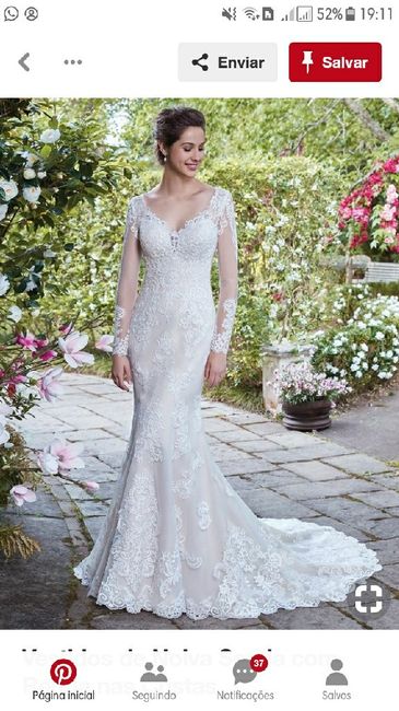 Poste a sua foto inspiração do tipo de vestido de noiva que você procura 😍 - 1