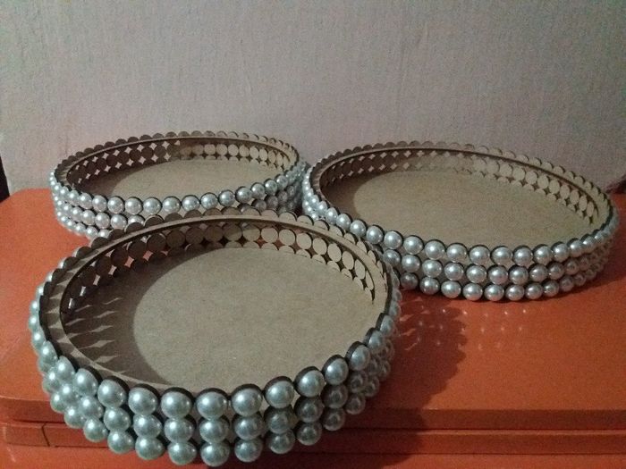 Bandejas com pérolas - 2