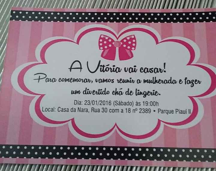 Convite pronto para entrega. vem ver! - 3