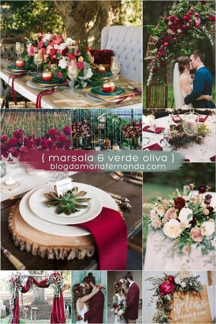 Marsala e verde oliva