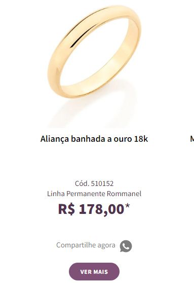 Alianças com melhor preço? 2
