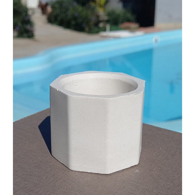 Vaso de Gesso para velas 3