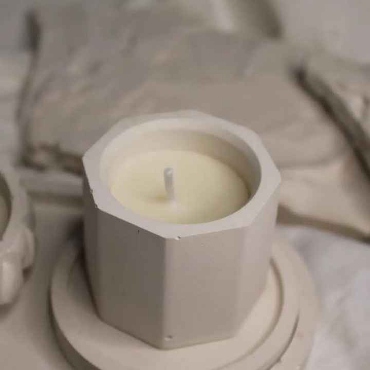 Vaso de Gesso para velas - 1