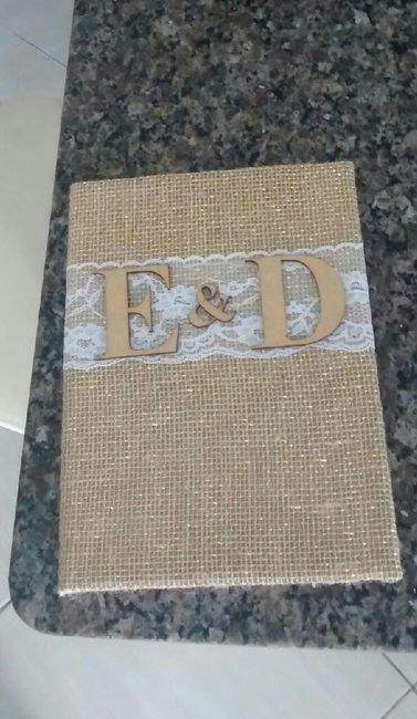 Nosso porta alianças, caderno de recados e convites pajem e daminha - 3