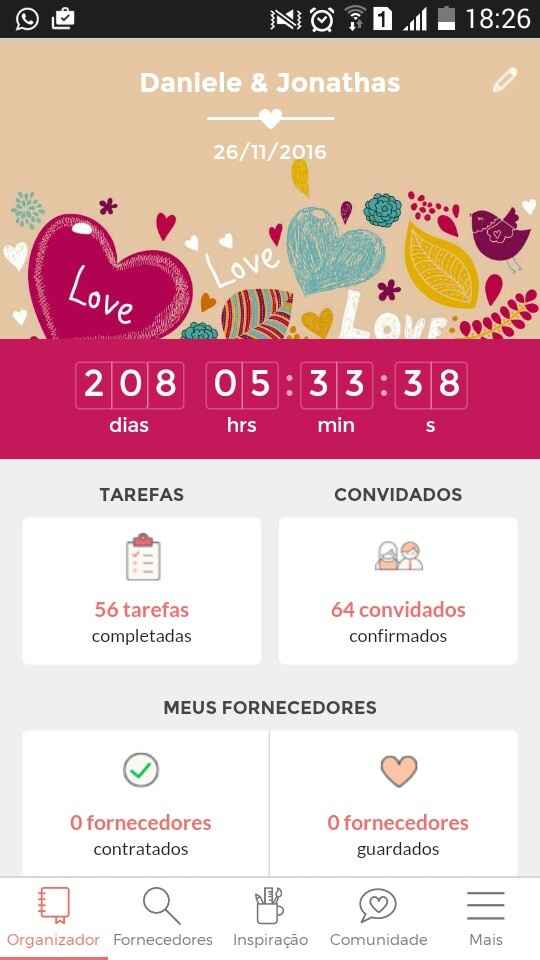 Contagem regressiva das noivas- vem ver! - 1