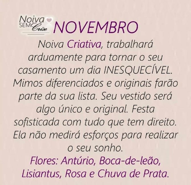 noiva de novembro