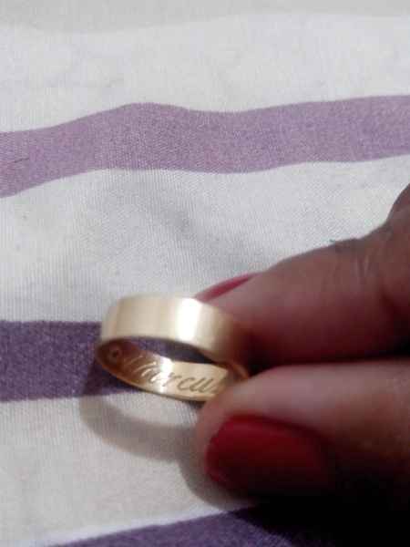 Minha aliança de noivado!