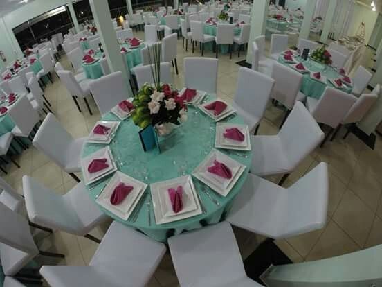 Azul tiffany com rosa - 1