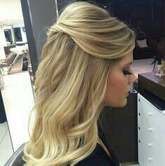 Meu teste de make e penteado !! - 2