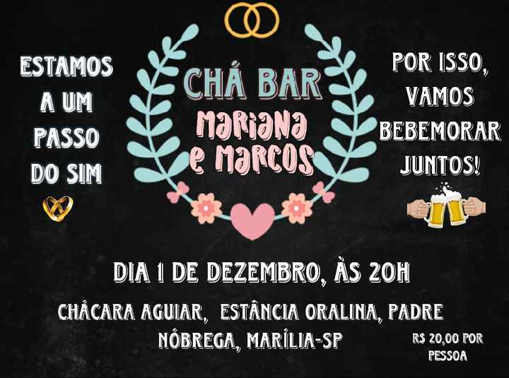  Chá bar - convite digital #vemver - 1