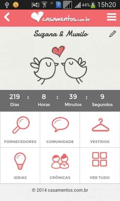 Quanto tempo falta para o seu casamento? - 1