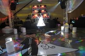 Pista de dança decorada 