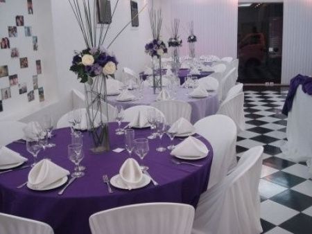 Decoração roxo e lilas