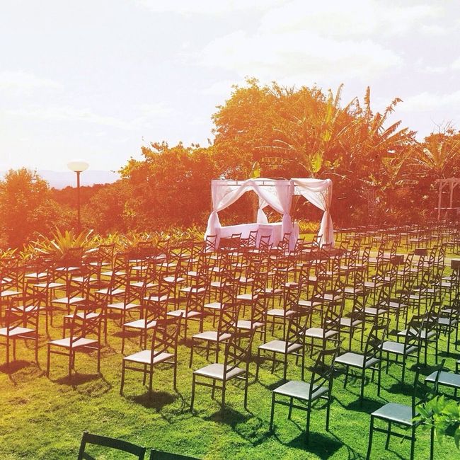 Tudo o que aconteceu no meu casamento- decoração da cerimônia - 1