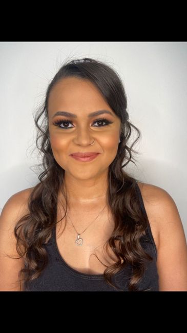 Teste de cabelo e maquiagem 4
