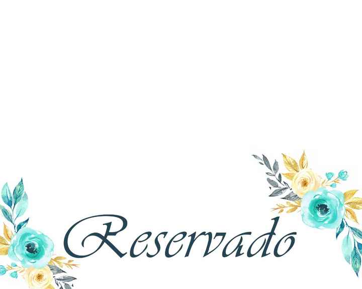 Para as mesas reservadas!