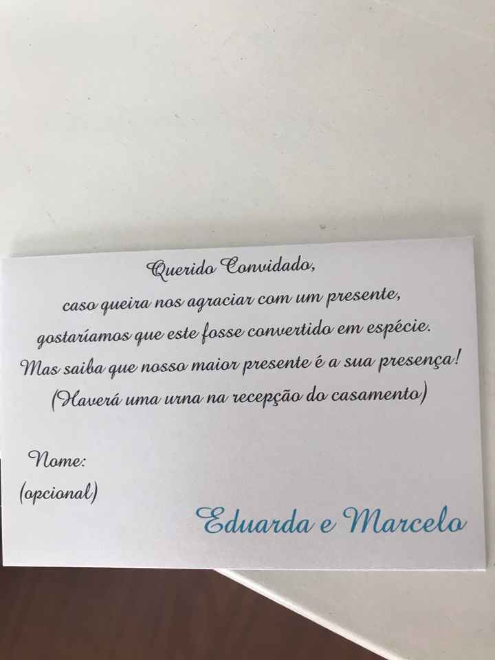 Presente em dinheiro - 2