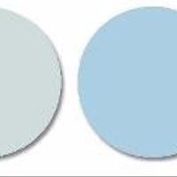 azul e branco