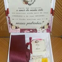 Caixa convite padrinhos - 2