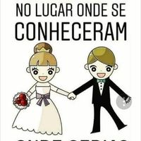 Se o seu casamento fosse no lugar onde se conheceram, onde seria? - 1