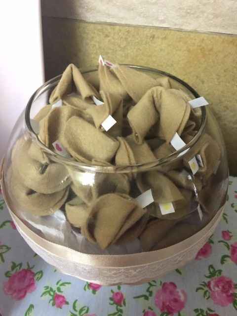 Biscoitinho da sorte em feltro