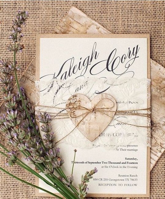 O convite de casamento