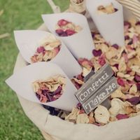 Pétalas para jogar nos noivos