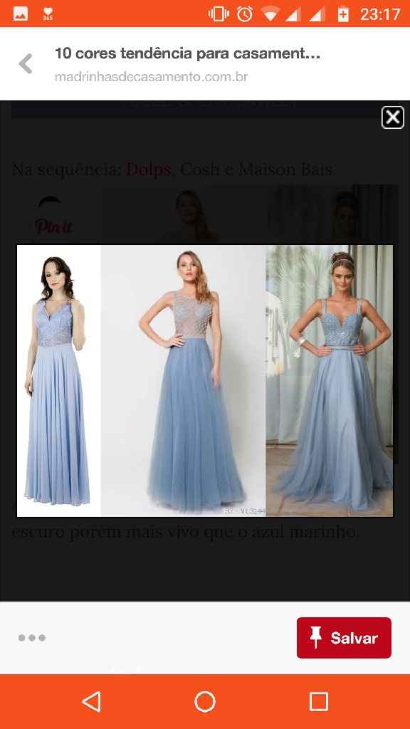 Qual será a cor dos vestidos das madrinhas? - 2