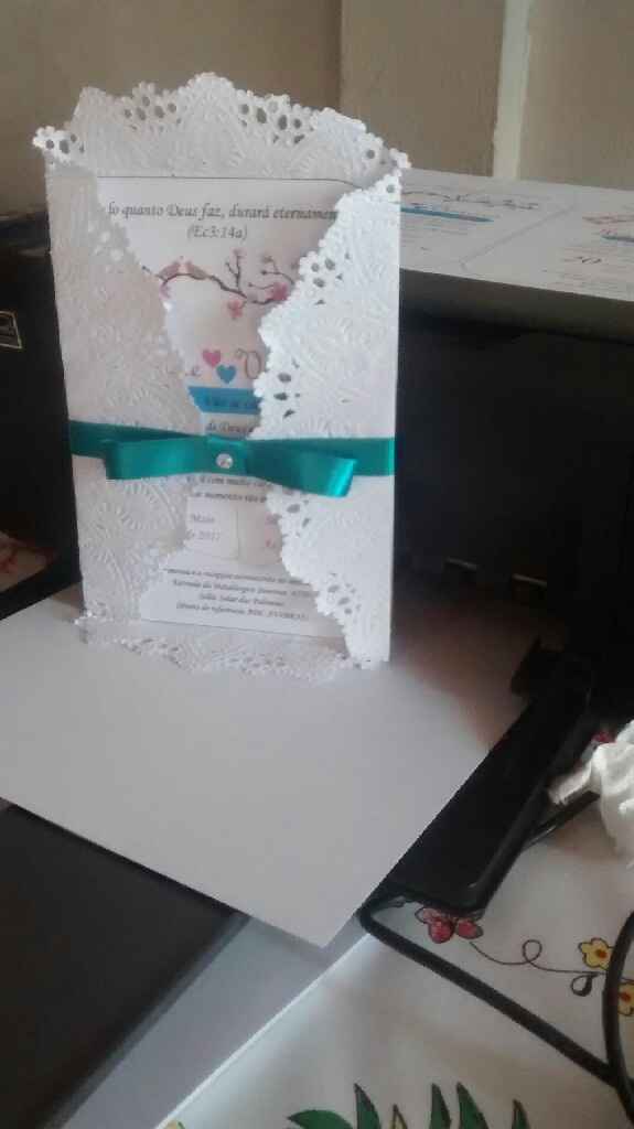 Produção dos convites diy - 1