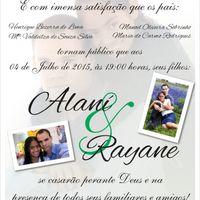 Nosso convite de casamento