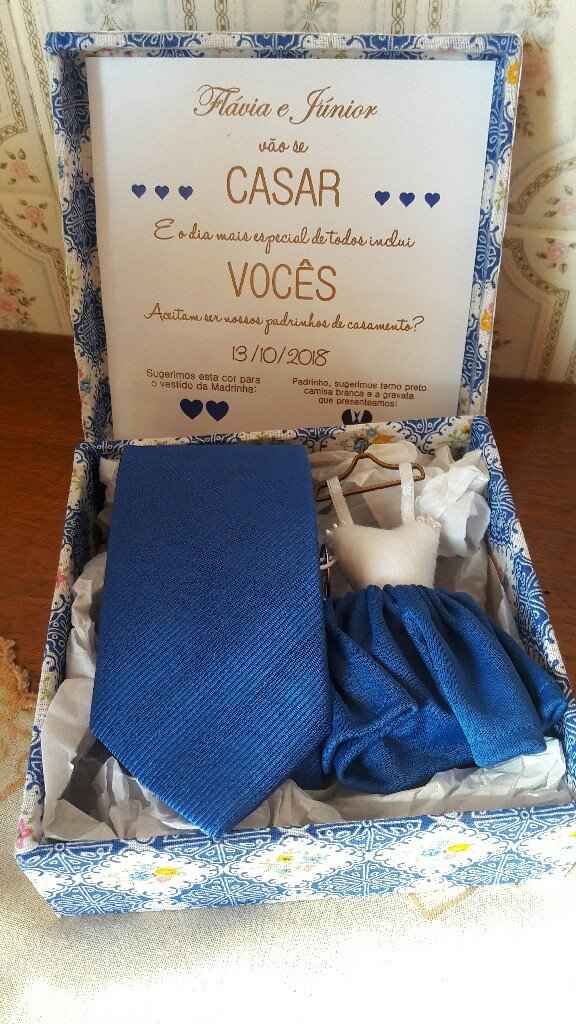Convite para padrinhos na caixinha - 3
