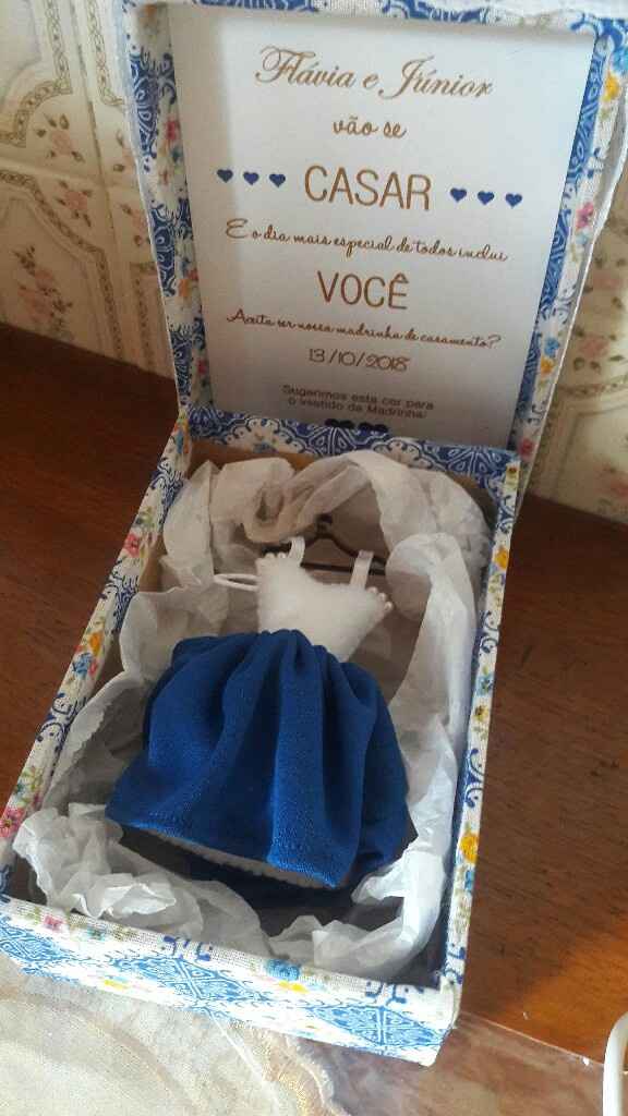 Convite para padrinhos na caixinha - 5