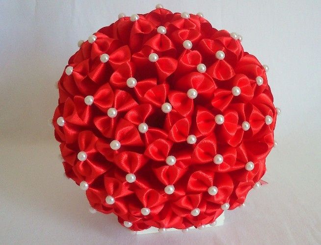 Buquê Vermelho com pérolas 07